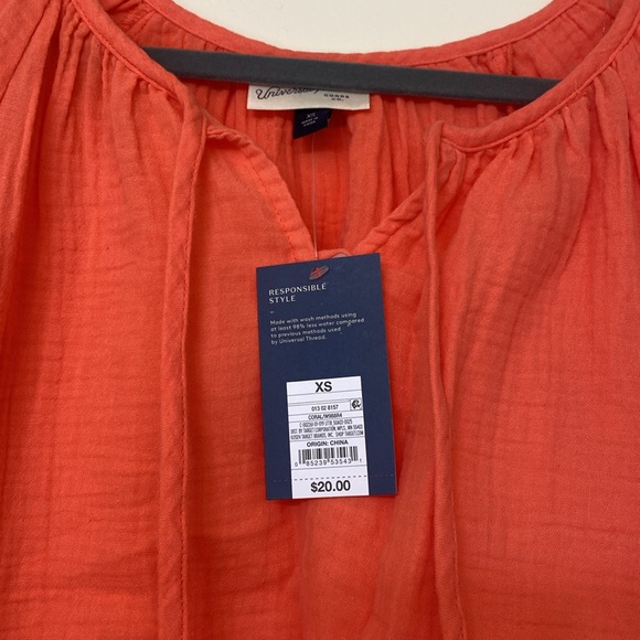 UNIVERSAL THREAD coral balloon sleeve blouse - Picture 3 of 5